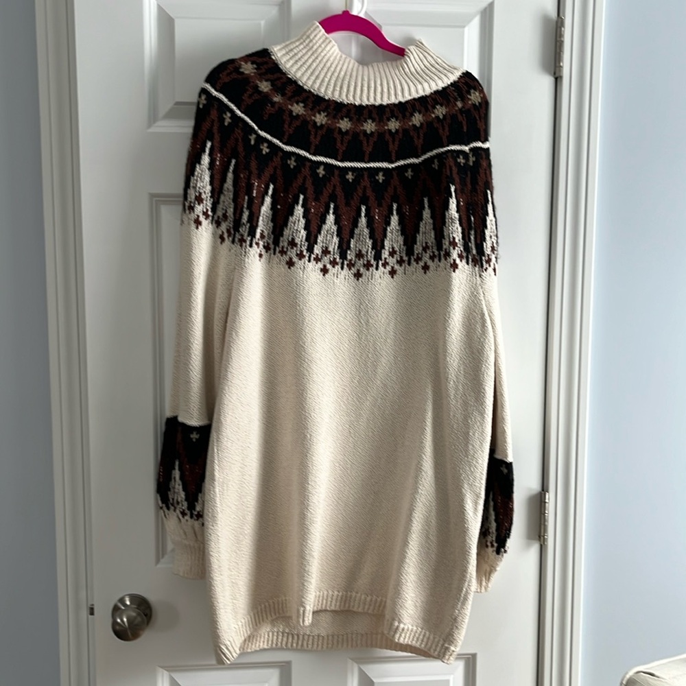 Free people sweater dress women size large